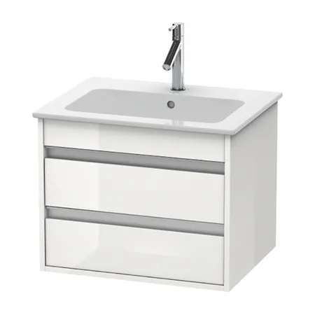 Duravit Ketho Тумба подвесная, 60x47.5х48см., с раковиной, цвет: белый глянцевый