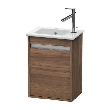 Duravit Ketho Тумба подвесная, 40x28.5х55, с раковиной, с 1 дверка, цвет: орех натуральный