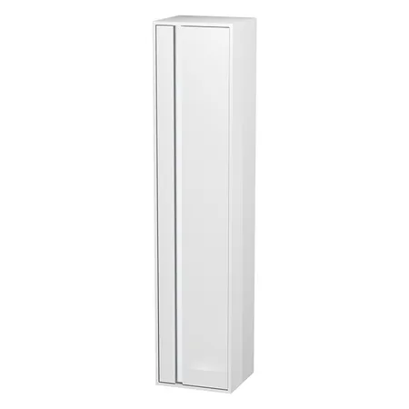 Duravit Ketho Шкаф высокий 40х36х180см., 1 дверца петли справа, 2 стеклянные полки, 1 деревянная полка, подвесной, цвет: белый глянцевый