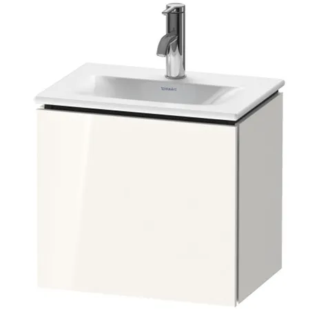 Duravit L-Cube База подвесная 44x44x31.1см с раковиной, 1 дверца, петли справа, цвет: глянцевый белый