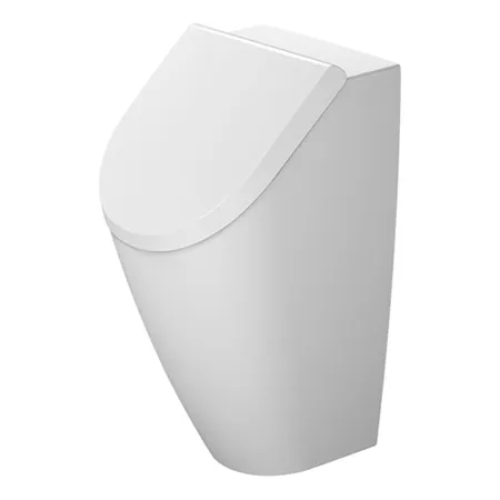 Duravit ME by Starck Dry Писсуар Duravit Rimless® 0,5 л без смывного края, подача воды сзади, вкл. Крепеж, Цвет: белый
