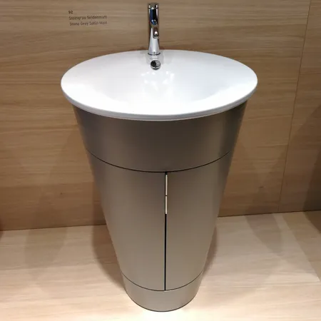 Duravit Starck 1 Тумба напольная 60x56xh82.5см, с раковиной, цвет: stone grey satin matt