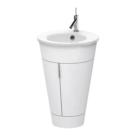Duravit Starck 1 Тумба напольная 60x56xh82.5см, с раковиной, цвет: white satin matt