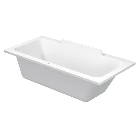 Duravit Ванна акриловая DuraStyle 170х75x48см, прямоугольная .встраиваемая или версия с панелями, , наклон спины справа. цвет: белый