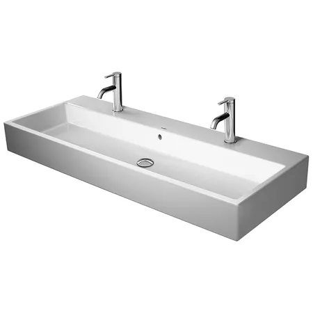 Duravit Vero Air Раковина 120х47см., подвесная, c 2 отв., с переливом, цвет: белый