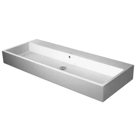 Duravit Vero Air Раковина накладная 120х47см, без отв., с переливом, цвет: белый