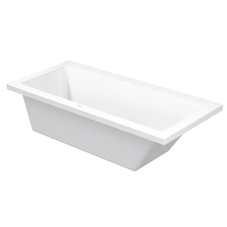 Duravit VERO Ванна 170х75см, акриловая, прямоугольная встраиваемая или с панелями, наклон спины справа, цвет: белыйями, наклон спины справа, цвет: белый