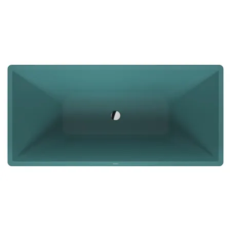 Duravit Vitrium Ванна отдельностоящая 160x75см, с ножками, с2 наклонами для спины, прямоугольная, цвет: аквамарин матовый