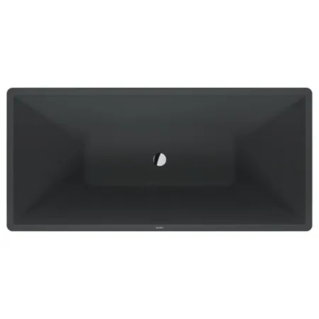 Duravit Vitrium Ванна отдельностоящая 160x75см, с ножками, с2 наклонами для спины, прямоугольная, цвет: темно-серый матовый