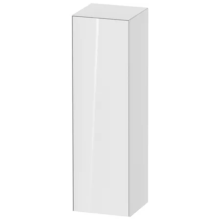 Duravit White Tulip Шкаф подвесной 40x36х132см., 1 дверца, 3 стекл. полки с алюм., петли справа, цвет: белый высокоглянцевый