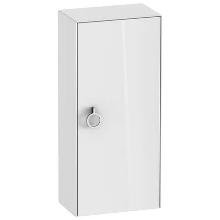 Duravit White Tulip Шкафчик подвесной 40x24х88см., 1 дверца, 2 стекл. полки с алюм., петли справа, цвет: белый высокоглянцевый