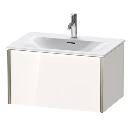 Duravit XViu Тумба подвесная 71x48x39.7см, с раковиной, 1 ящик, цвет: белый глянцевый/champagne matt