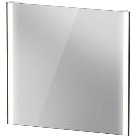 Duravit XViu Зеркало с подсветкой 82x80см, сенсорное управление, цвет: черный матовый