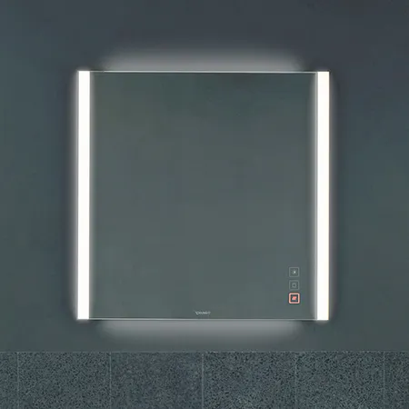 Duravit XViu Зеркало с подсветкой 82x80см, цвет: матовый черный