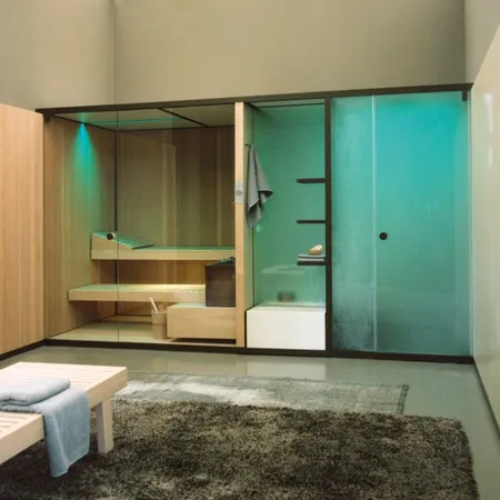 Effegibi BodyLove SH Front Сауна&Хаммам 393x176x220см, пристенная, цвет: хемлок