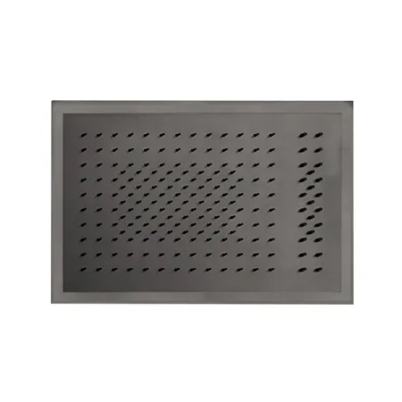 Fantini Acqua Zone Верхний душ 50х35см, двойной дождь, поток, светодиоды, хромотерапия, цвет: Matt Gun Metal PVD