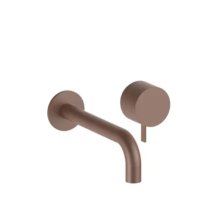 Fantini AF/21 Смеситель для раковины, настенный, излив: 208 мм, цвет: Matt Copper PVD