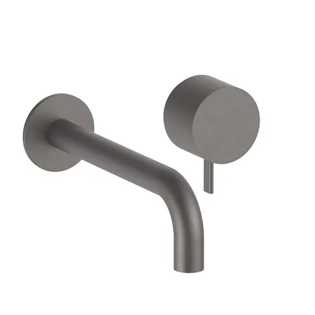 Fantini AF/21 Смеситель для раковины, настенный, излив: 20.8 см, цвет: Matt Gun Metal PVD
