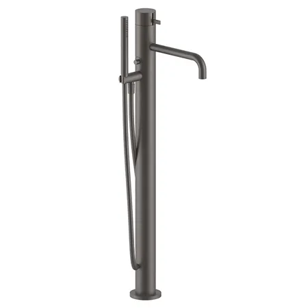 Fantini AF/21 Смеситель для ванны, напольный, излив: 250 мм, цвет: Matt Gun Metal PVD