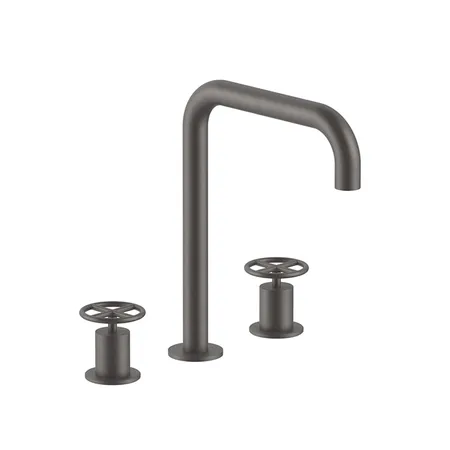 Fantini Fontane Bianche Смеситель для раковины, 3 отв., цвет: Matt Gun Metal PVD