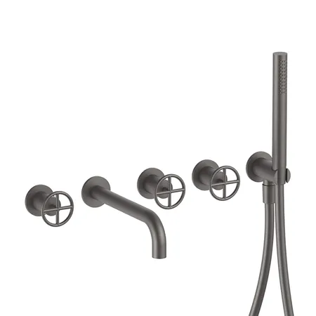 Fantini Fontane Bianche Встраиваемый смеситель для ванны, цвет: Matt Gun Metal PVD