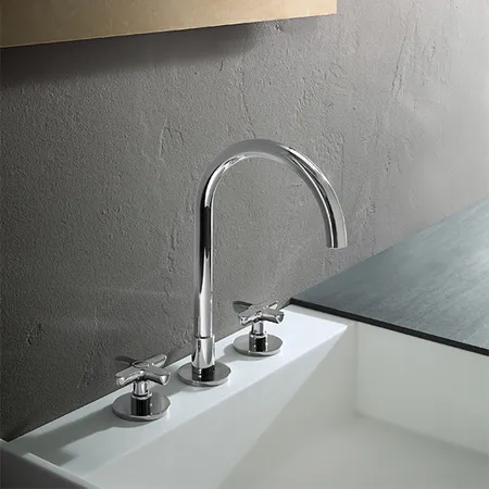Fantini Icona Classic Смеситель для раковины, 3 отверстия, цвет: хром