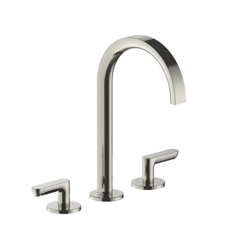 Fantini Icona Deco Смеситель для раковины на 3 отверстия, высота излива 194 мм., цвет: Nickel PVD