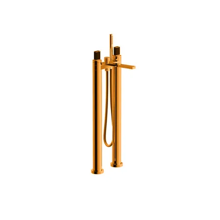 Fantini Venezia In Смеситель для ванны, напольный, излив: 215 мм, цвет: Matt Copper PVD