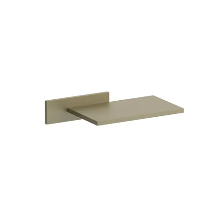 Fantini Venezia/Milano Излив для ванны, встраиваемый, (наружная часть), Dx, цвет: Matt British Gold PVD