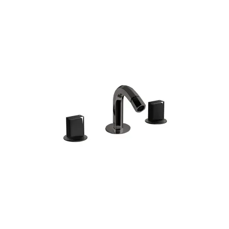 Fantini Venezia Смеситель для биде, 3 отв., излив: 120 мм, цвет: Matt Gun Metal PVD