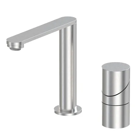 Fima Carlo Frattini Slide Смеситель для раковины, 2 отв., цвет: Stainless Steel