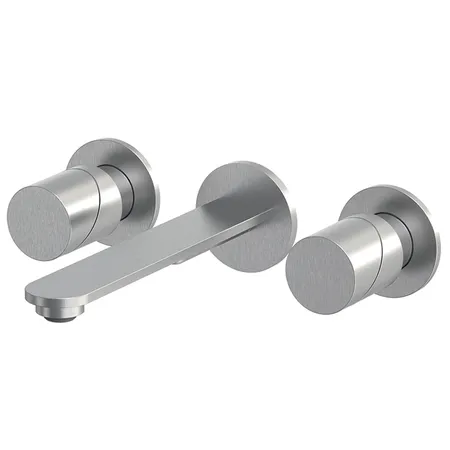 Fima Carlo Frattini Slide Смеситель для раковины, настенный, цвет: Stainless Steel