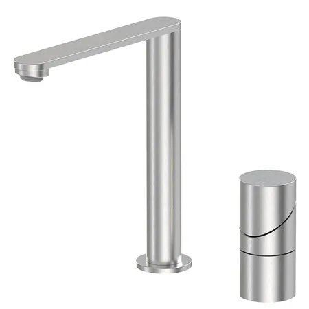 Fima Carlo Frattini Slide Смеситель для раковины, высокий, 2 отв., цвет: Stainless Steel