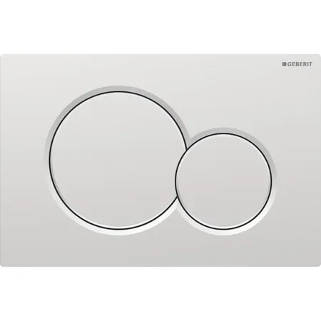 Geberit Sigma01 Клавиша для двойного смыва, круглая: Матовый хром