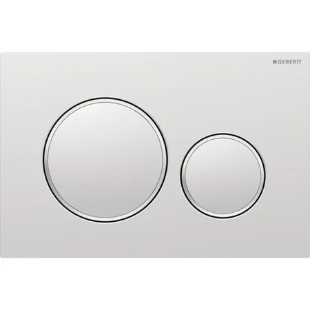 Geberit Sigma20 Клавиша для двойного смыва, круглая, цвет: хром матовый