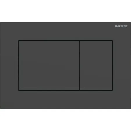Geberit Sigma20 Клавиша для двойного смыва, квадратная, цвет: черный матовый