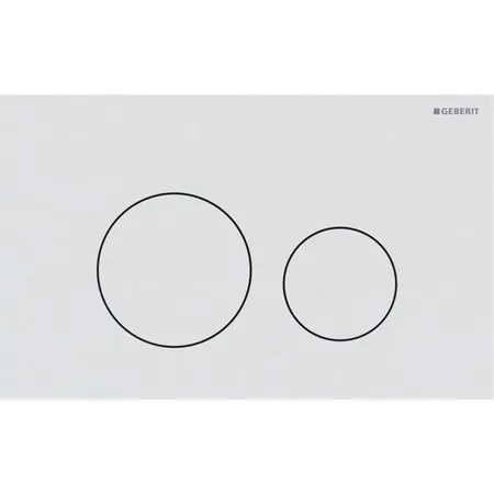 Geberit Sigma40 Клавиша для двойного смыва, круглая: Белый матовый