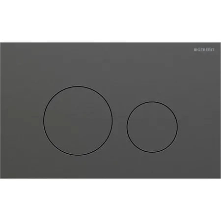 Geberit Sigma40 Клавиша для двойного смыва, круглая: Хромированный черный