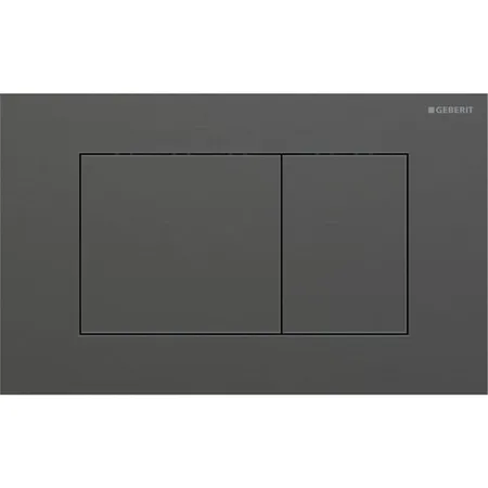 Geberit Sigma40 Клавиша для двойного смыва, квадратная: Хромированный черный