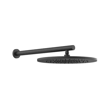 GESSI 316 Душевая головка шарнирная для настенного крепления на 1/2", Ø350мм, цвет: Black XL