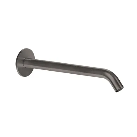 Gessi 316 Настенный излив 200мм на 1/2”, комбинируемый с удаленным управлением, цвет: brushed black metal pvd