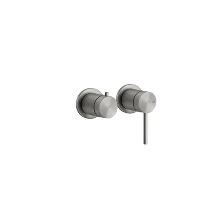 Gessi 316 Смеситель для душа, встраиваемый, с переключателем на 2 выхода, внешняя часть, цвет: Steel Brushed