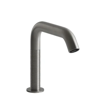 Gessi 316 Смеситель для раковины, 1 отв., электронный, с кран-фильтром для регулировки температуры и напора воды, цвет: Steel Brushed