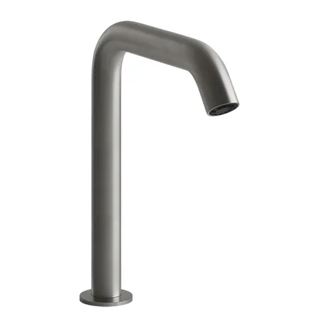 Gessi 316 Смеситель для раковины, 1 отв., электронный, с кран-фильтром для регулировки температуры и напора воды, цвет: Steel Brushed