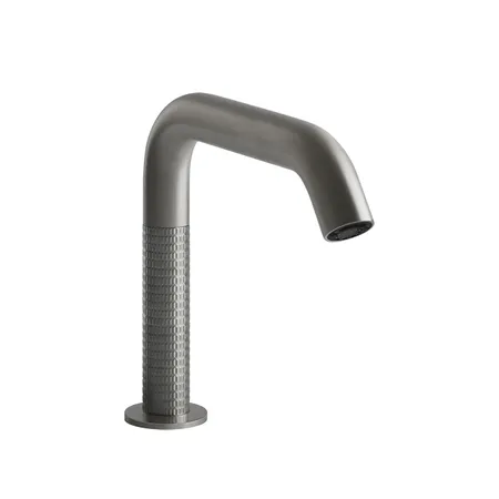 Gessi 316 Смеситель для раковины, 1 отв., электронный, с кран-фильтром для регулировки температуры и напора воды, цвет: Steel Brushed