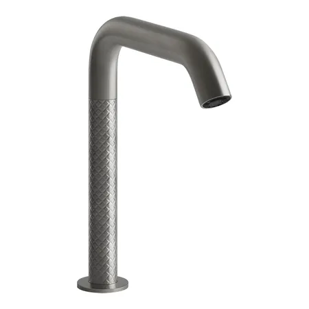 Gessi 316 Смеситель для раковины, 1 отв., электронный, с кран-фильтром для регулировки температуры и напора воды, цвет: Steel Brushed