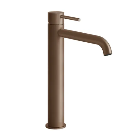 Gessi 316 Смеситель для раковины, на 1 отв., высокий h: 30.5см., излив 15.5см., цвет: brushed copper pvd