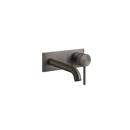 Gessi 316 Встраиваемый смеситель для раковины с изливом 146-116мм, внешняя часть, цвет: brushed black metal pvd