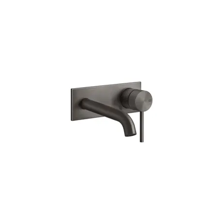 Gessi 316 Встраиваемый смеситель для раковины с изливом 146-116мм, внешняя часть, цвет: brushed black metal pvd