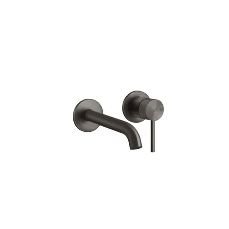 Gessi 316 Встраиваемый смеситель для раковины с изливом 146-116мм, внешняя часть, цвет: steel brushed
